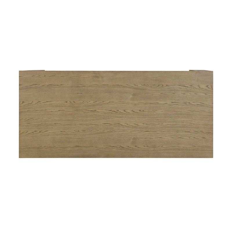 Natural Ash Wood Extendable Rectangular Dining Table for Eight