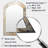 Minimalism Christianity Cross Collage - Christianity Irregular Shape Mirror, Beige Asymmetrical Unique Wall Mirror, Printed Metal Art-1778206393