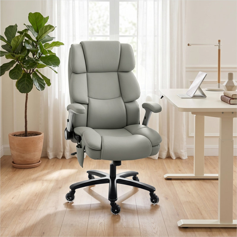 Bureau réglable en gris clair, flanelle des neiges 12,7 x 10,9 x 18,9 po