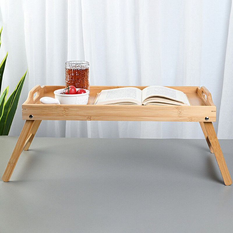 Table de service pliable en bambou