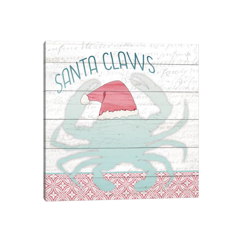 Santa Claws by Kimberly Allen - Wrapped Canvas Gallery-Wrapped Canvas Giclée, 93.98 cm H x 93.98 cm W