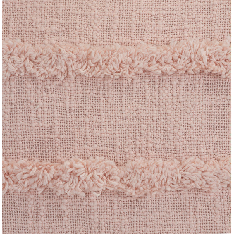 Amaris 20" Cotton Throw Pillow, Pearl Blush/Peach, Pillow Cover Only - No Insert