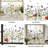 Add.heres Window Privacy Film, Floral Window Stickers, Removable Diy Bouquet Static Clings, Decals For Home School Office Party Supplies, Butterfly Among The Flowers, 17.5 X 78.7 In