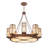 16 - Light Dimmable Wagon Wheel Chandelier