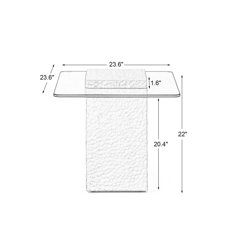 Table basse Drift Soild, H 23,6 po x L 22 po x l 23,6 po