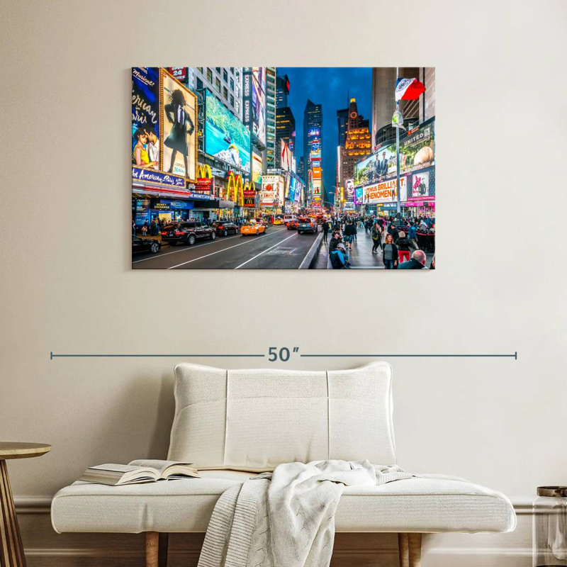 Hannes Iconic NY, Times Square, H 26 po x l 39 po