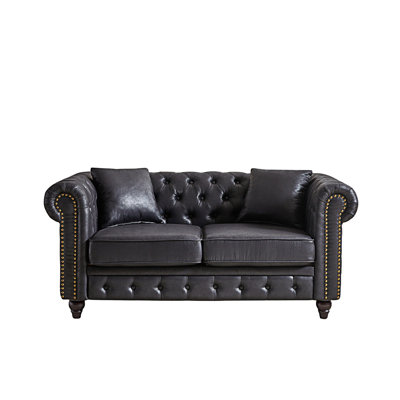 Contemporary Design Chesterfield Sofa With 2 Pillows