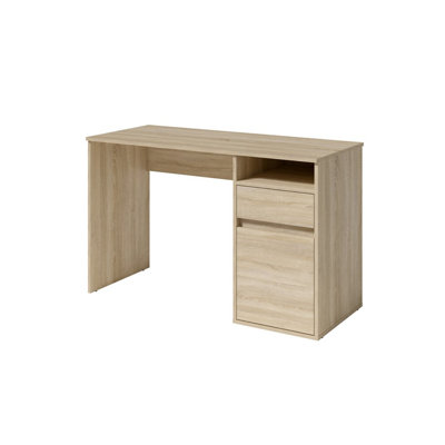 Raymen Desk with drawer and door: 120cm W x 75.5cm H x 53cm D.