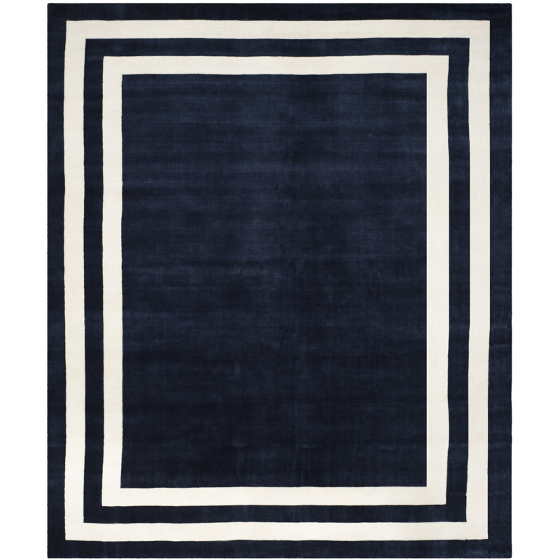 Ralph Lauren Fitzgerald Border Wool Geometric Rug, Rectangle 8' x 10'