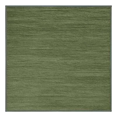 Tapis vert uni lavable à la machine