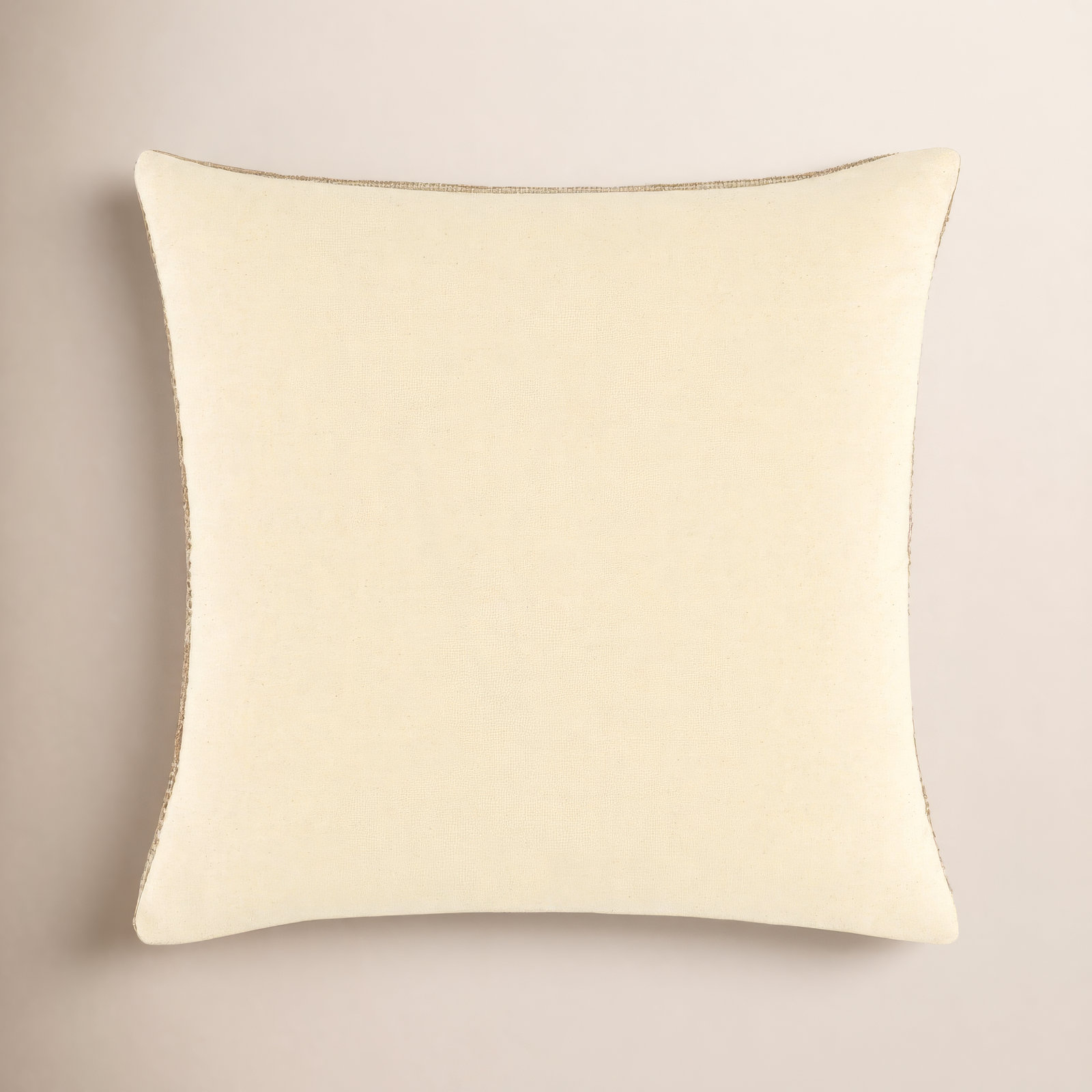 Dalton  Accent Pillow Cover & Insert, Tan/Beige, Down Blend, Square 22"