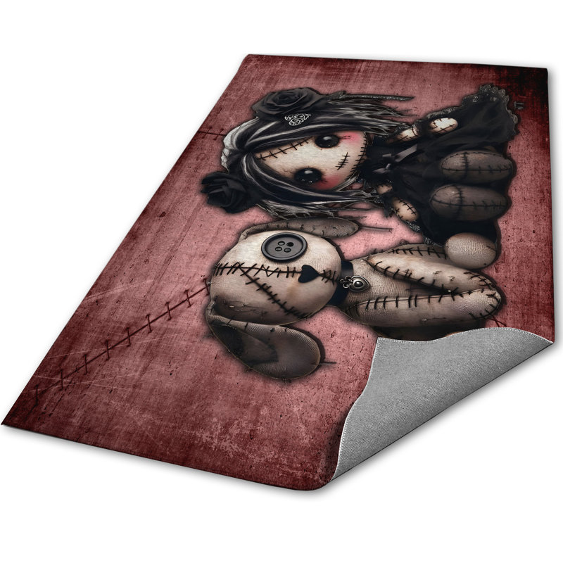 Tapis chiot Little Stitch Ups Old Friends, Rectangle 5 pi x 7 pi