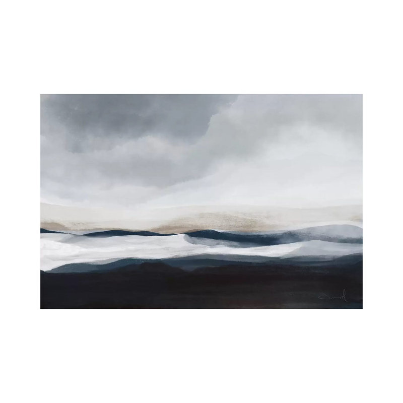 Far Away by Dan Hobday - Painting on Canvas, 20.32 cm H x 30.48 cm W, Wrapped Canvas