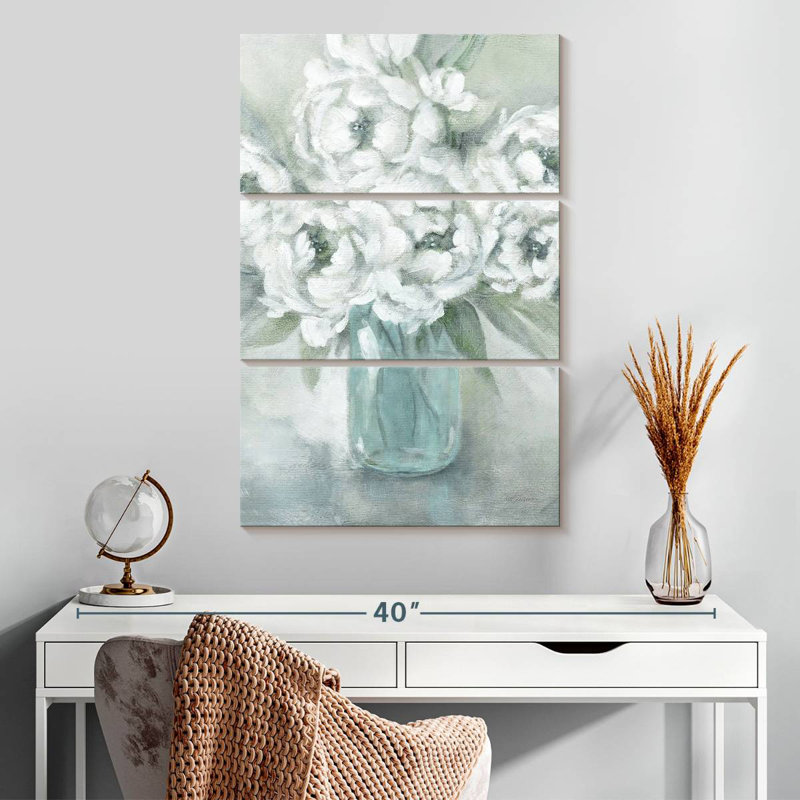 Harnek Peaceful Pivoines, H 20 po x l 32 po