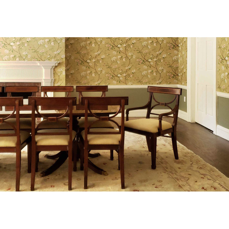 Upholstered Arm Chair, Mahogany