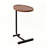 Modern C Shaped End Table with Oval Tray Top and Metal Base-1006638435