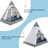 Patio Daybed With Colorful Pillows, Cushions, Gray And Blue, Tent Shape, Adjustable Feet, 700 Lbs Weight Capacity Fabulous Ergonomic Pillow - Blue Sunbed, Design,