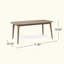 Table de salle à manger d'extérieur en bois d'acacia extensible, durable et résistante aux intempéries pour des réceptions polyvalentes-333232347