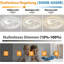 Flush-mounted LED Ceiling Light, 1 Bulb, 50 cm-115269625-115269626