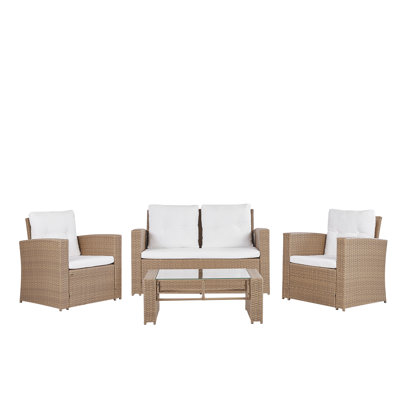 Wyton 4 Seater Rattan Sofa Set