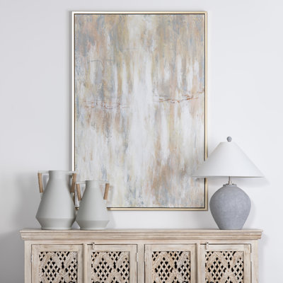 Solace Abstract Framed Canvas Wall Art