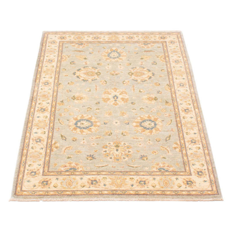 Tapis unique en laine noué à la main nouvel âge 4 pi x 6 pi 2 po Eleora