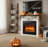 36" Freestanding Electric Fireplace With Mantel-121935705