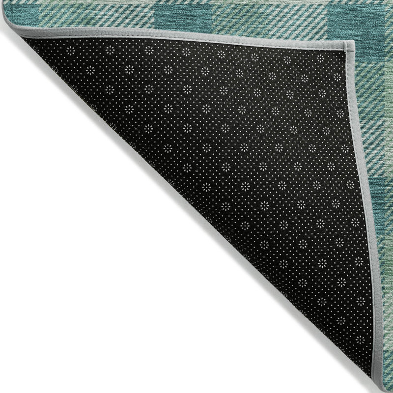 Nahlia Blue Washable Indoor-Outdoor Rug - , 8' x 8'