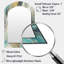 Turquoise Serendipity Abstract Painting I - Teal Arch Wall Mirror Decor-1439671559