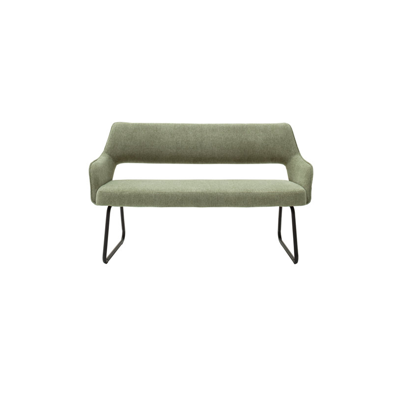Acelynn Polyester Upholstered Bench, Olive