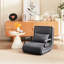 Fauteuil de lit 51 pliant, canapé-lit confortable avec réglage, futon compact pour bureau, fauteuil gris 51, dossier réglable convertible, appartement confortable,-1434963925
