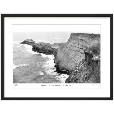 Saltwick Bay, Saltwick Nab 1913 by Francis Frith - Single Picture Frame Print