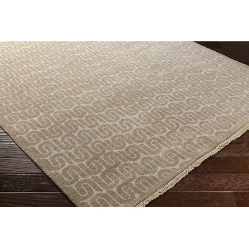 Wool Geometric Area Rug, Rectangle 2' x 3'