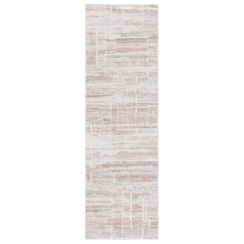 Delvina Performance Abstract Rug, Runner 2'2" x 7'