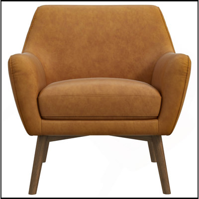 Tan Leather Lounge Chair