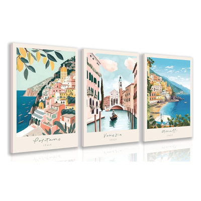 3 Piece Wrapped Canvas Print