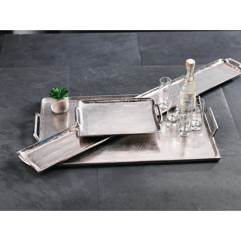 Pottsville Lila Long Nickel Serving Tray