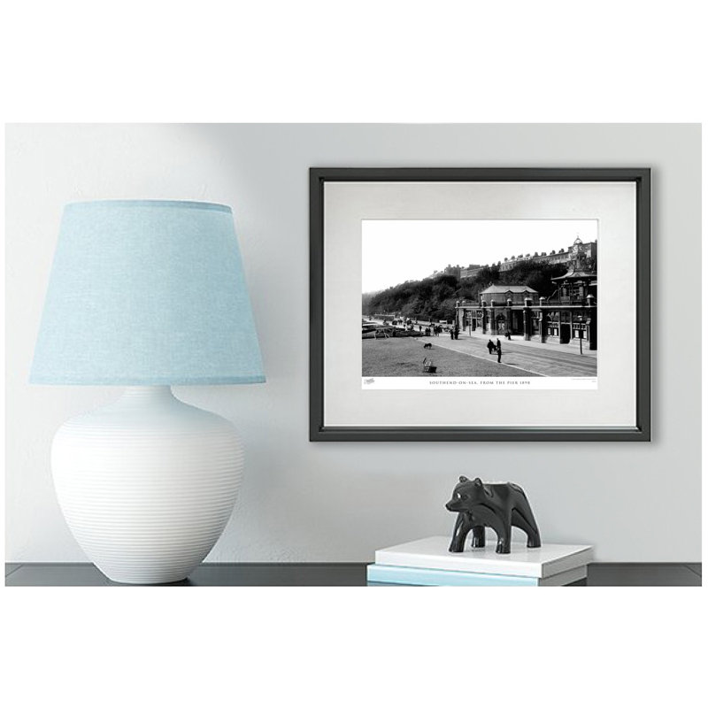 Southend-on-Sea, from the Pier 1898 1 Piece Single Picture Frame Wall Art, 40cm H x 50cm W x 2.3cm D