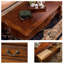 Table basse en bois massif sculpté