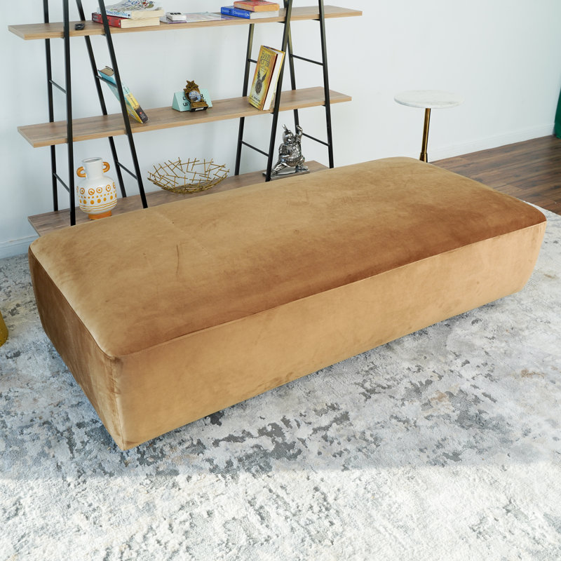 Long repose-pieds en velours 65 po Luthais, Cognac