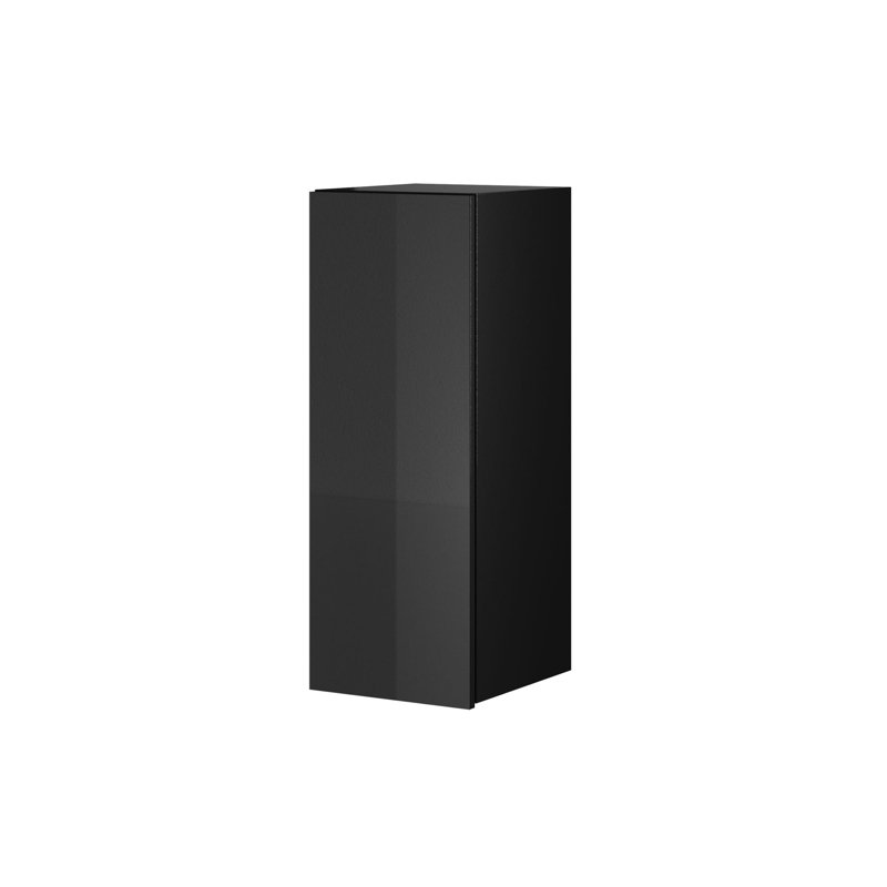Helio Display Cabinet, Black Glass