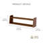 Tablettes murales flottantes en bois Sephine