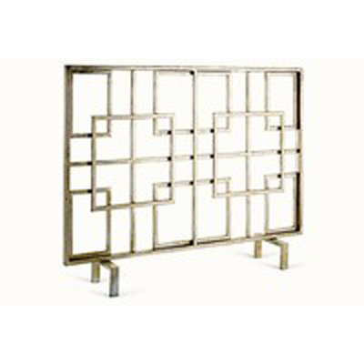 Franklin Square Iron Fireplace Screen