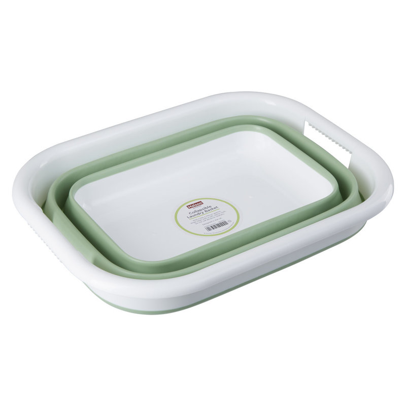 Premier Housewares Plastic Decorative Basket, Green