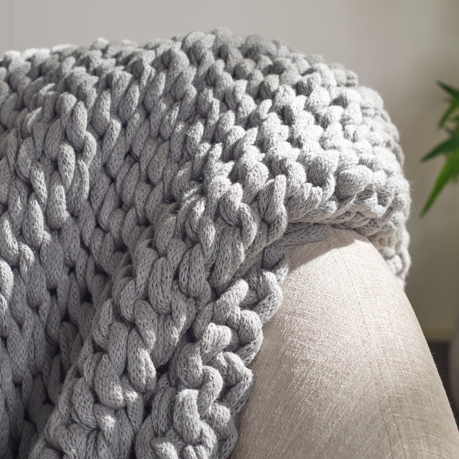 Serenity Throw Blanket, Gray
