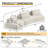 Modular Sectional Sofa Set with Removable Backrests and Soft Pillows