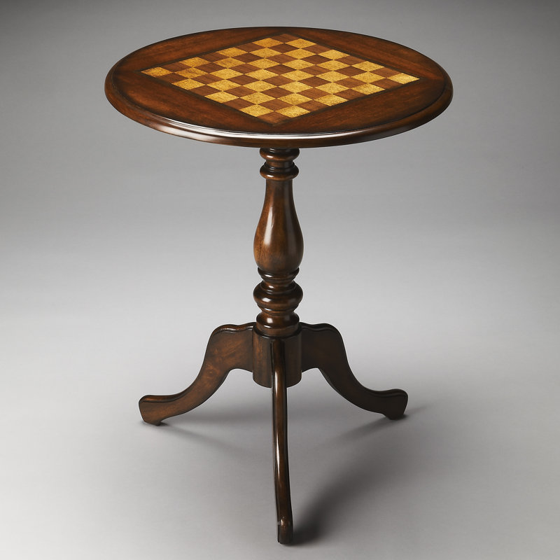 Anhelica Lark Manor™ 22'' L Solid + Manufactured Wood Game Table, Plantation Cherry