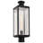 Luca - Outdoor Post Lantern - Sand Black Finish - Clear Beveled Glass