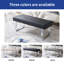 Banc rembourré en similicuir Cialan avec structure en acier inoxydable-35640927-48210802