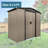 6 ft. W x 4 ft. D Outdoor Storage Shed, Metal Sheds Tool Shed with Lockable Sliding Doors